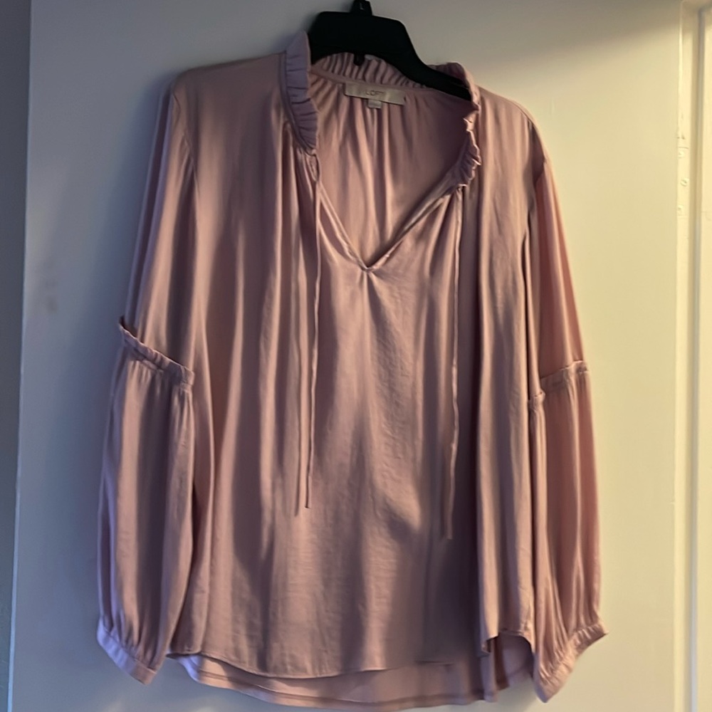 Loft blush color top